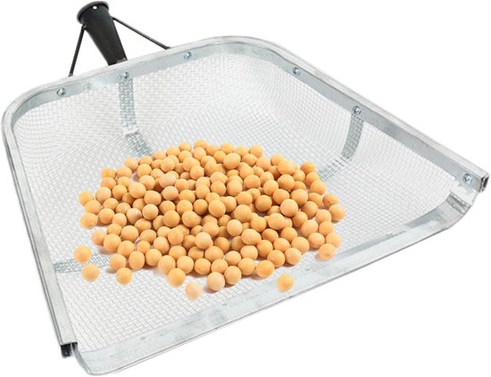 Zandzeef Schep - Bodemzeef Tuinzeef - Aarde Zeven - Ergonomische Handgreep - 49 x 46 x 15 cm - Meerkleurig van Merkloos	