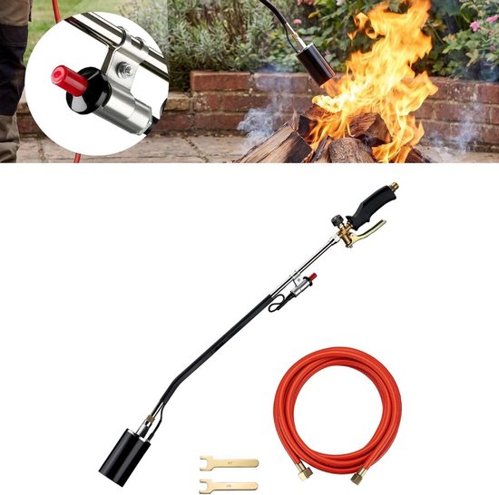 Zavio® Onkruidbrander - Brander voor Onkruid - Onkruidverdelger - Zwart