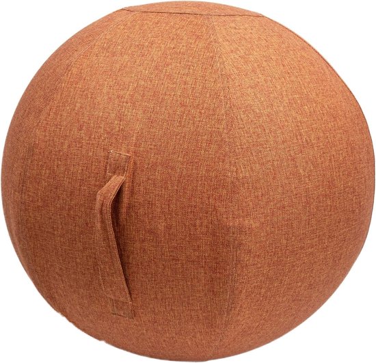 Zaza Home Zitbal Yoga Bal Oranje Kleuren- 65Cm van Zaza Home