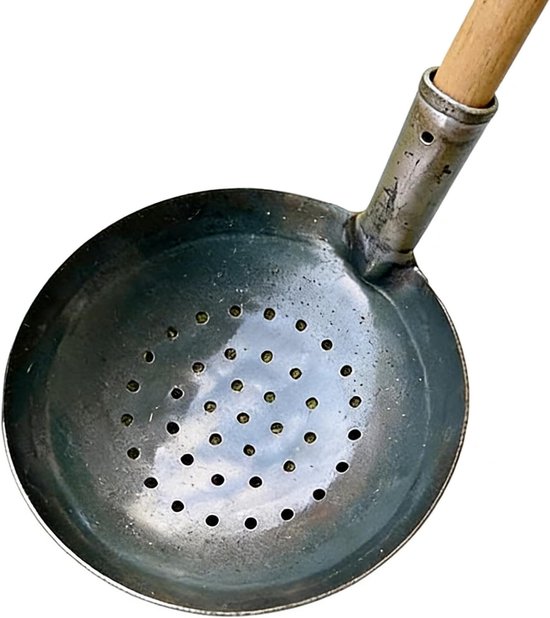 Zeefschep - Modderschep Grindschep - Tuinonderhoud - Ergonomische grip - 25 x 25 x 18 cm - Zwart