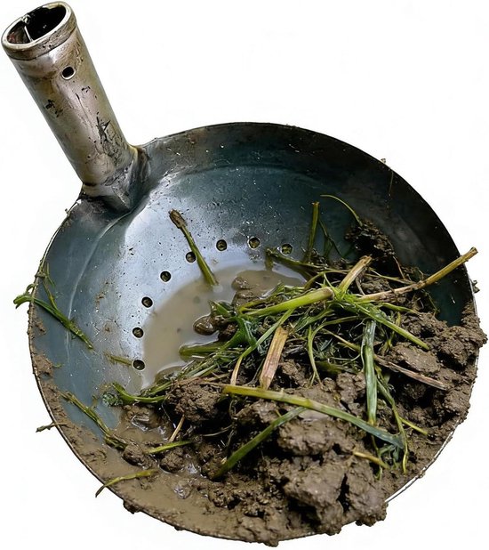 Zeefschep - Modderschep Tuinschep - Tuinonderhoud Zeven - Versterkte Constructie - 23.5 cm schepblad - Meerkleurig