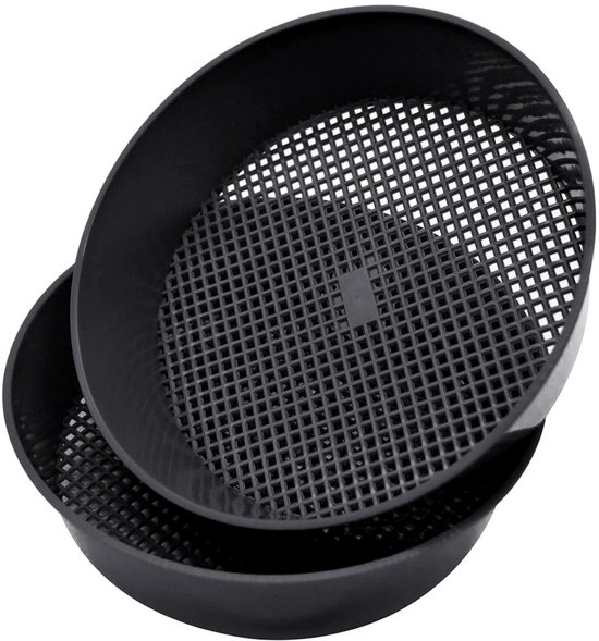 Zeef,TAIZER 2PCS Bodemzeef Zandzeef Kunststof Grondzeef Plastic Gaaszeef Tuin Steen Zaailing Mesh Zeef Tuinieren Planten Soil Stone Mesh Tuingereedschap Zaailinggereedschap