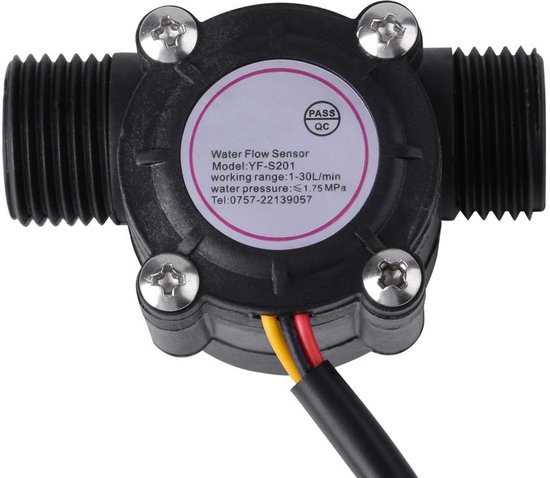 Zeer nauwkeurige DN15 G1 / 2 waterdebietsensor - Hall-debietmeter - 4 buizen impulsstroomsensor - Vloeistofniveausensoren - Precisietechnologie van Elektronik.