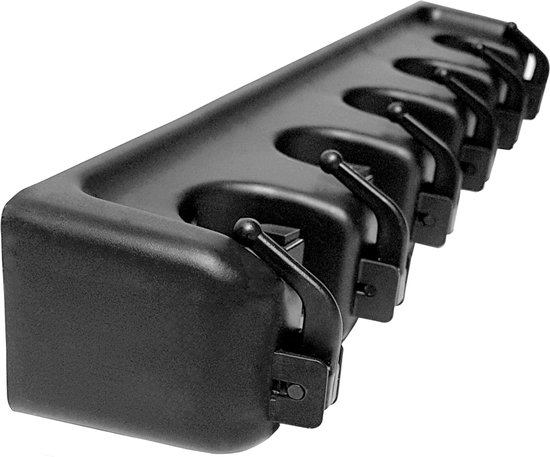 Zeer stevig ophangsysteem bezem en tuingereedschap - Bezemhouder voor 5 stelen ophangen - Wandhouder - Gereedschapshouder van ProPlus