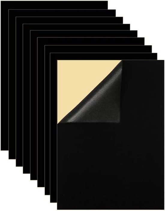 Zelfklevend velvet doek - decoratieve stoffen - knutselmateriaal van Merkloos	