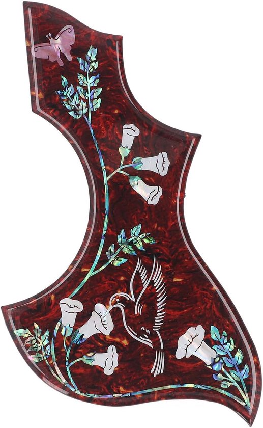 Zelfklevende Achterkant Slagplaat - Hummingbird Gitaar Slagplaat - Anti-krasbescherming Onderdelen voor Akoestische Gitaar met Lijm Eenvoudig aan Te Brengen van Merkloos	