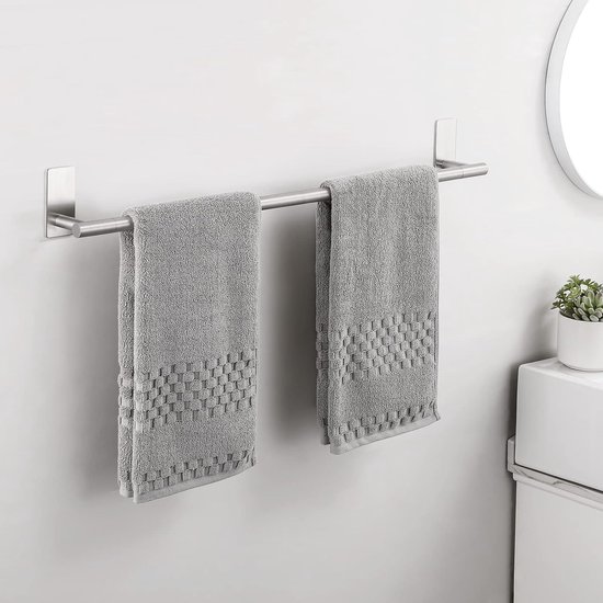 Zelfklevende Handdoekhouder 76 cm - Roestvrij Staal Wandmontage voor Badkamer van Emco