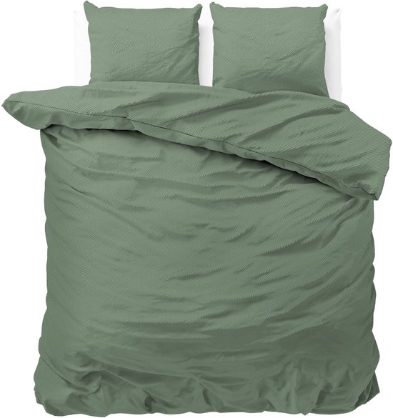 Zensation Satin Point - Dekbedovertrekset - Tweepersoons - 200x200/220 + 2 kussenslopen 60x70 - Groen