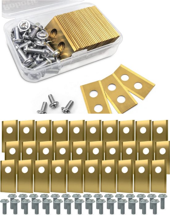 ZenXstore Worx Landroid Robotmaaier Titanium vervang mesjes- 30 stuks - Worx landroid automower geschikt voor alle modellen van ZenXstore