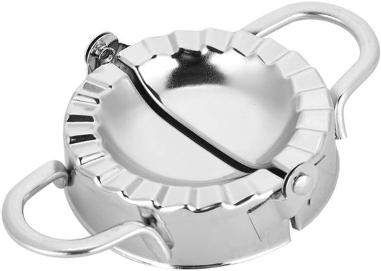 Zerodis Dumpling Maker Stainless Steel Dumpling Dough Press Dumpling Tool for Dumpling Pie Ravioli Gyoza Empanada (L) van Merkloos	