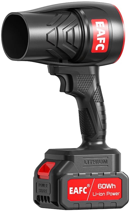 Zerova Bladblazer met 2 Accu's - Blazer - Blower - Voor blaadjes, sneeuw, stof, zand en auto - 21 V - 300 W - Inclusief 60Wh accu