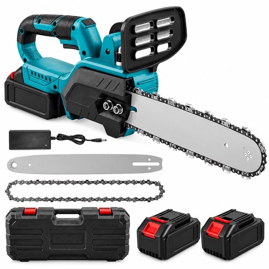 Zerova Kettingzaag - Handkettingzaag - Snoeizaag - Takkenzaag - Handzaag - Boomzaag - Houtzaag - Inch Accu - 1500W - Blauw