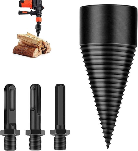Zeynomax - Houtsplijter met schroef kegel voor splijthout - 42 mm - Boorkegel. van Zeynomax