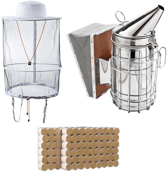 ZffXH Beekeeping Beekeeper Tools Kit/Beehive Smoker, Beekeeping Accessory -Beekeeping Tool (11PCS Set)