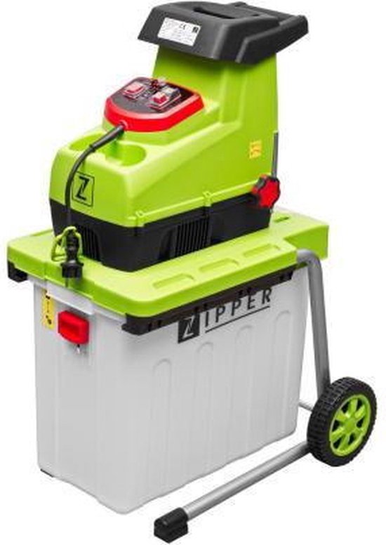 Zipper Super stille Hakselaar - 2800W - 60L opvangbak - Ø44 mm van Zipper