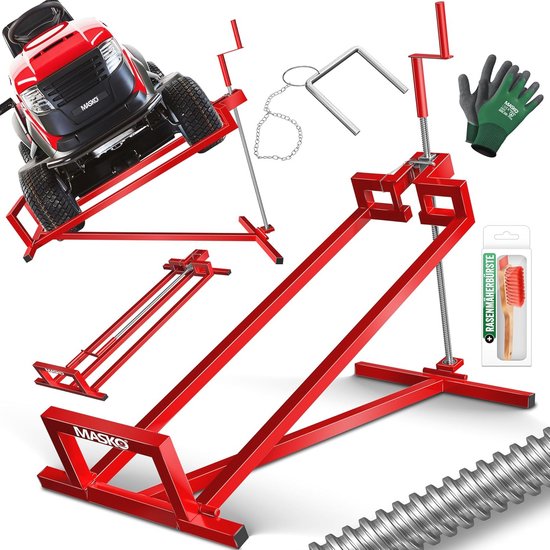 Zitmaaier Krik 400kg - Universele Hefbrug voor Grasmaaiers | Verstelbare Lift met 45° Kanteling van Merkloos	