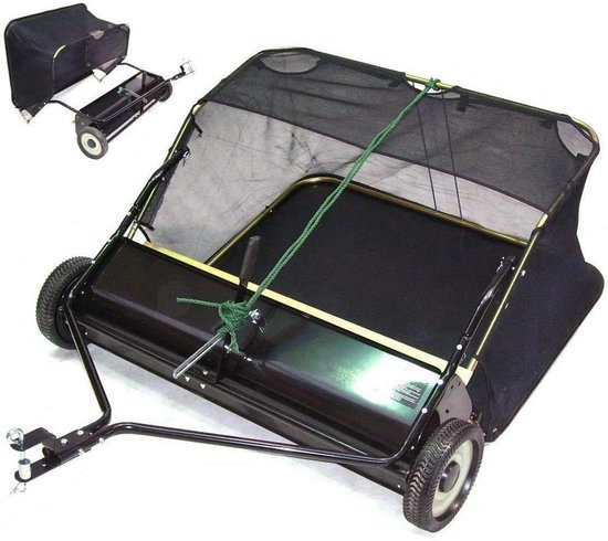 Zitmaaier veegmachine 105 cm - Grondige reiniging voor gazons en terreinen van Zitmaaier.