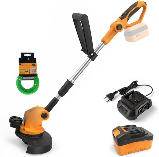 ZMR® Kantenmaaier - Grasmaaier - Accugrasmaaier - Oranje/Zwart - 100cm x 10cm x 10cm