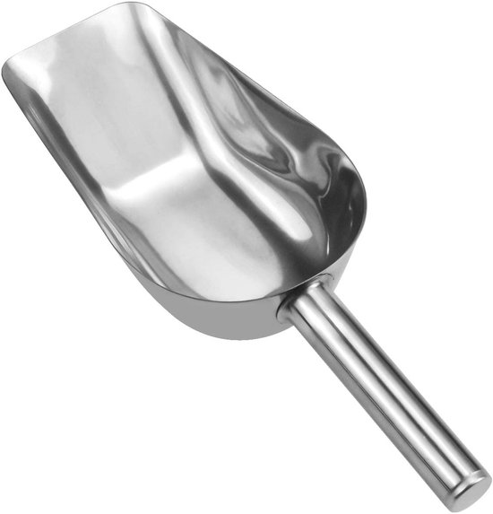 Zoete Scoops Rvs Voedselschep Trapeziumvorm Universele Schep voor Bloem Bar Barbecue Ijsemmer Keuken Buffet Party Bruiloft Supermarkt Drankwinkel
