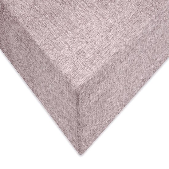 Zohome Lino Hoeslaken - Eenpersoons - Katoen - 90x210-220cm - Paars van Zohome