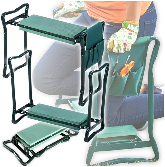 Zolta GoGarden - Tuingereedschapset - 3-in-1 Klapstoel - Organizer van Merkloos	