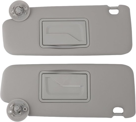 Zonnevisors voor Auto - 1 Paar Zonnevisors met Make-up Spiegel - Anti-glare Multifunctioneel - Geschikt voor SONIC 2012 Tot 2020 - MATIZ 2004 Tot 2017 - SPARK 2011 Tot 2022 - Grijs van Merkloos	