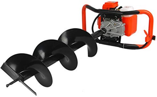 ZRSS® Grondboor benzine - Palenboor - Meerdere boordiameters - 2-takt motor van ZRSS