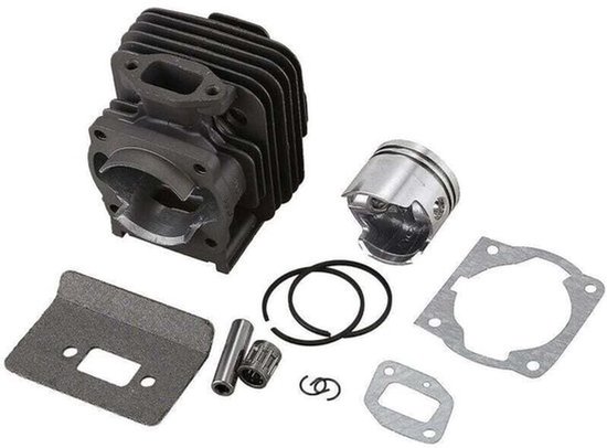 Zuigerassemblagekit van 44 mm 52 cc – Metalen cilinder, geschikt voor 1E44F-5, 44F-5, BG520 motor – Optimale prestaties voor doe-het-zelfprojecten