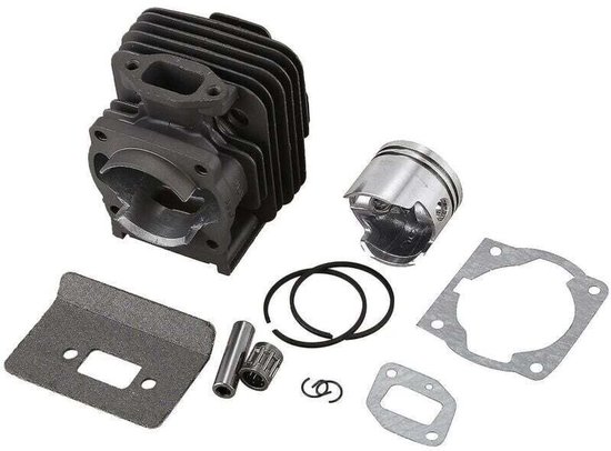 Zuigerassemblagekit van 44 mm 52 cc - Metalen cilinder, geschikt voor 1E44F-5, 44F-5, BG520 motor - Optimale prestaties voor doe-het-zelfprojecten
