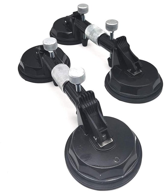 Zuignap Steen Naad - Tegel Verbindingstool - Naden Egaliseren - Verstelbare Bediening - 2 stuks 5 inch - Zwart