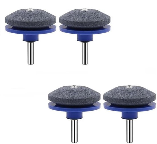 ZVD 4 Stuks Grasmaaier Botte Messenslijper - Grasmaaier Messenslijper Gereedschap - Universele Messenslijpers voor Grasmaaiers - Blauw van Merkloos	