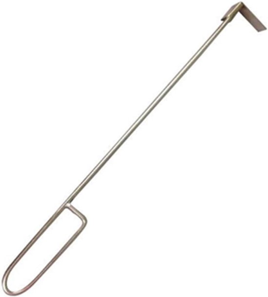 ZVD Ash Removal Tool 18Inch Lange Rvs Ash Harken Gereedschap Varkensvlees voor Classic Ash Tool Houtbrandende Kachels Ash Rake Grillen Pokers met Metalen Handvat voor Open Haard van Merkloos	