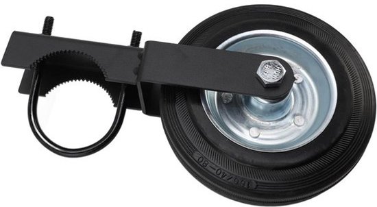 Zwaar Hekwiel - Poortwiel - Tuinhek Ondersteuning - 500 Lbs Capaciteit - 6 Inch Wiel - Zwart