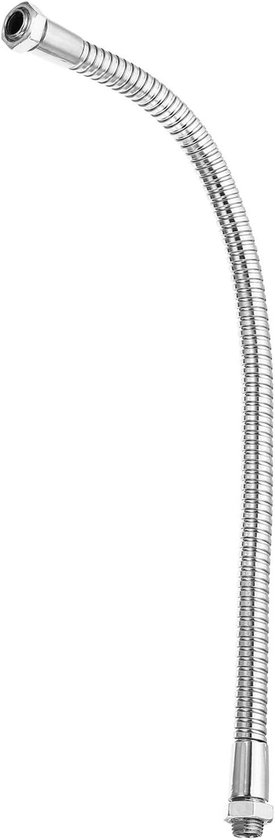 Zwanenhals Slang - Flexibele Arm Buigbaar - DIY Positionering - M10 Fijne Schroefdraad - 30 cm - Zilverkleurig