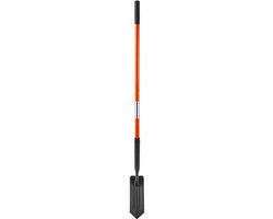 Zware graafschop met blad van 10 cm, smal spadeontwerp, glasvezelhandvat en antislipgreep – ideaal voor tuinieren, graven, sleuven graven en planten, 142 cm lang van Merkloos	