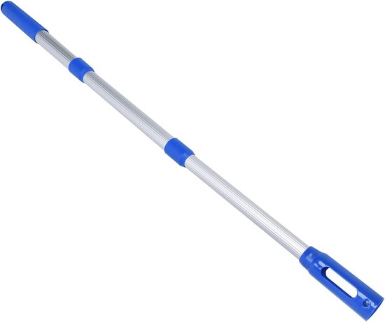 Zwembadstok, 87,8 cm Aluminium Uitschuifbare Reinigingsstang, Professionele Zwembadstok met Corrosiebestendige Greep voor Zwembadonderhoud, Schepnet en Borstel Bevestiging