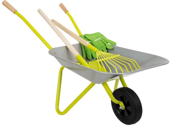 Zylo® Kruiwagen Kind - Kruiwagen Speelgoed - Tuingereedschap Kind - 79x36x50cm - Veelkleurig van Merkloos	